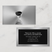 Gray silver metallic logo car detailing  名刺 (正面/裏面)