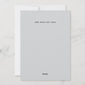 Gray Snowy A-Frames Winter Cabin Photo シーズンカード (裏面)