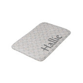 Gray Spanish Tile Pattern Absorbent Pet Mat バスマット (アングル)