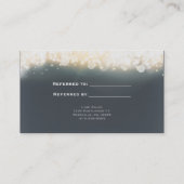 Gray Sparkle Light Blast Glam紹介クライアントカード 紹介カード (裏面)