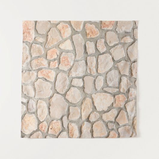Gray stone wall background. stone, texture, wall,  タペストリー (正面(横))
