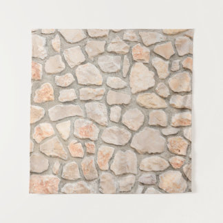 Gray stone wall background. stone, texture, wall,  タペストリー