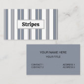 Gray Stripes 名刺 (正面/裏面)