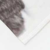 Gray Tabby Cat フリースブランケット (角)