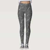 Gray tie dye leggings レギンス (正面)