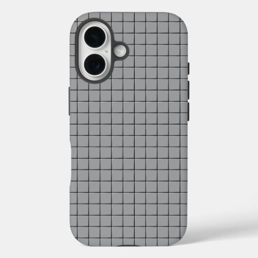 Gray Tile Pattern Case-Mate iPhoneケース (裏面)