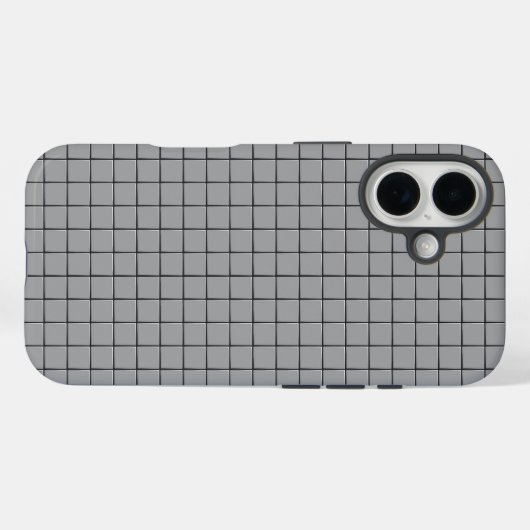 Gray Tile Pattern Case-Mate iPhoneケース (裏面 (横))