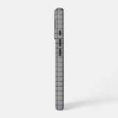 Gray Tile Pattern iPhone 16ケース (左側面)