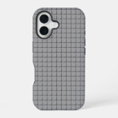 Gray Tile Pattern iPhone 16ケース (裏面)