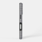 Gray Tile Pattern iPhone 16ケース (右側面)