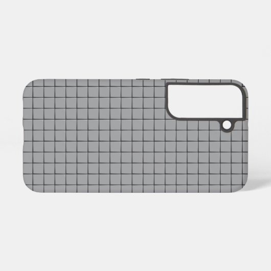 Gray Tile Pattern Samsung Galaxyケース (裏面横)