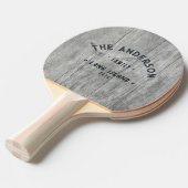 Gray Timber Vintage Seaside Family Name 卓球ラケット (正面アングル)