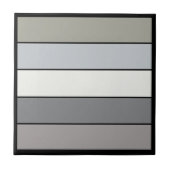 Gray Tones With Black Stripes On Watercolor Paper タイル (正面)