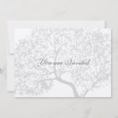 Gray Tree Weddingsのパーソナライズされた招待状 招待状 (裏面)