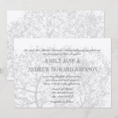 Gray Tree Weddingsのパーソナライズされた招待状 招待状 (正面/裏面)