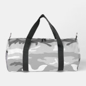 Gray Urban Military Camouflage Pattern ダッフルバッグ (裏面)