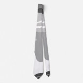 Gray Urban Military Camouflage Pattern ネクタイ (正面)