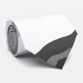 Gray Urban Military Camouflage Pattern ネクタイ (ロール)
