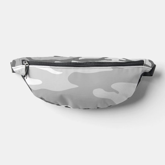 Gray Urban Military Camouflage Pattern ファニーパック (レイダウン)