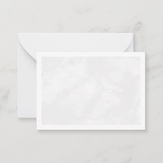 Gray Watercolor Blank All Occasion ノートカード (正面)