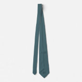 Grayish Muted Cyan Teal Pop Of Color Necktie ネクタイ (裏面)
