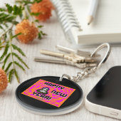 Grays新年の希望のラウンドKeychain キーホルダー (正面右)