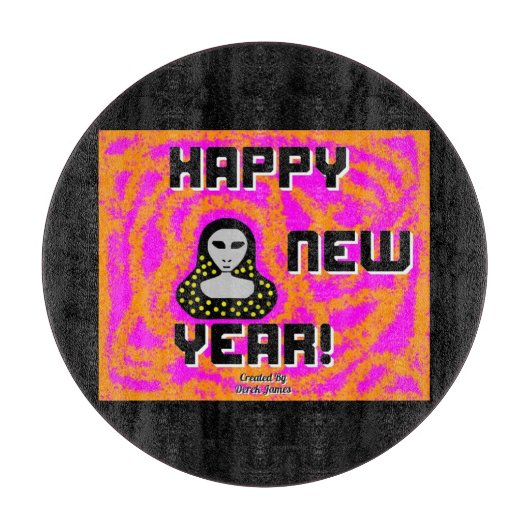 Grays新年の希望ラウンドカッティングボード30.4 cm カッティングボード (正面)