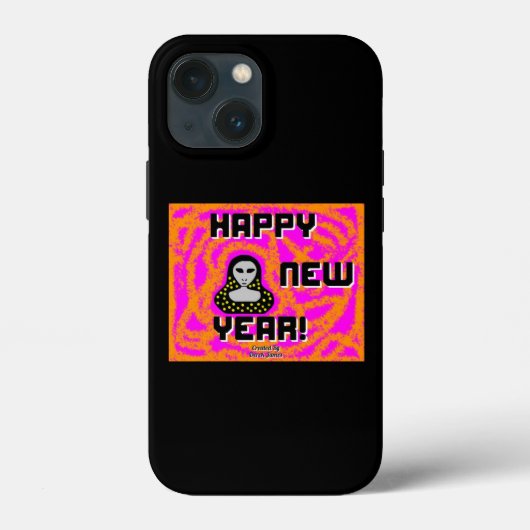 Grays新年の願いアップルiPhone 13ミニケース Case-Mate iPhoneケース (裏面)
