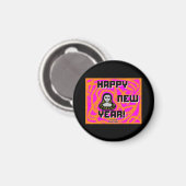 Grays新年の願いラウンドマグネット マグネット (正面/裏面)