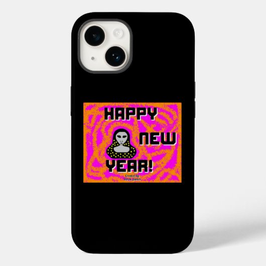 Grays New Year Wishes Apple iPhone 14ケース Case-Mate iPhoneケース (裏面)