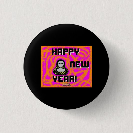Grays New Year Wishes Roundボタン 缶バッジ (正面)