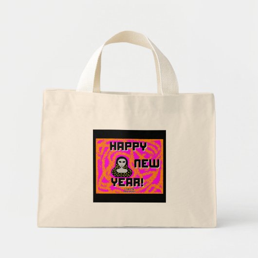 Grays New Year Wishes Tiny Tote Bag ミニトートバッグ (正面)