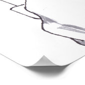 Grayscale Illustration Point of View of Driving ポスター (角)