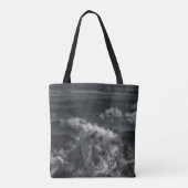 GRAYSCALE PHOTO OF MOUNTAIN RANGE トートバッグ (裏面)