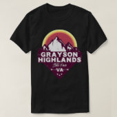 Grayson Highlands State Park Virginia VA Forest Ou Tシャツ (デザイン正面)