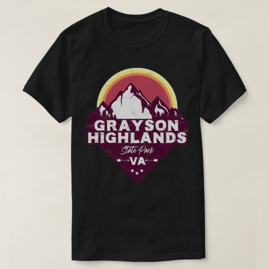 Grayson Highlands State Park Virginia VA Forest Ou Tシャツ (デザイン正面)