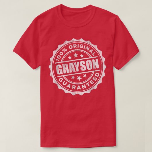 Grayson T-Shirt 100オリジナル保証 Tシャツ (デザイン正面)