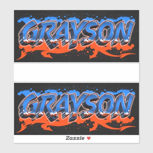 Grayson Vorname Name Graffiti Aufkleber Sticker シール (シート)
