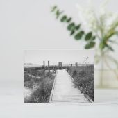 GRAYTONビーチ, FLORIDA – 白黒はがき ポストカード (スタンド正面)