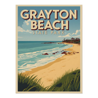 Grayton Beach State Park - Florida  ポスター