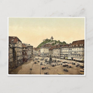 Graz,市場の場所, Styria,オーストラリア – ハンガリークラシック ポストカード