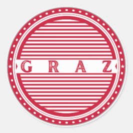 Graz City Pride Emblem – Austria Identity ラウンドシール