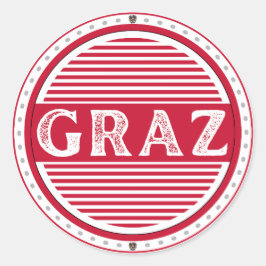 Graz City Pride Emblem – Austrian Identity ラウンドシール