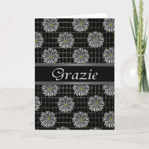 Grazieのイタリア人のサンキューカード サンキューカード