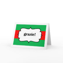 GrazieはItalianoカードの感謝していしています