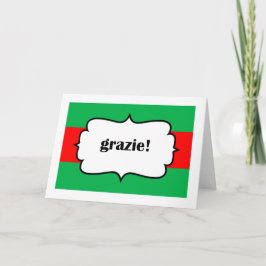 GrazieはItalianoカードの感謝していしています サンキューカード