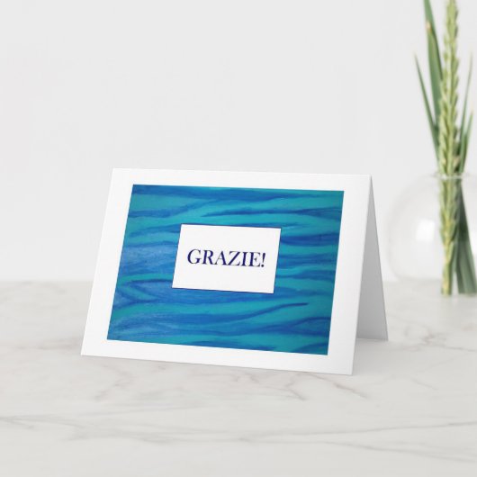 GrazieはItalianoカードの感謝していしています サンキューカード (正面)