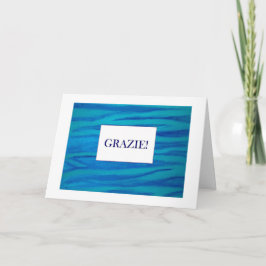 GrazieはItalianoカードの感謝していしています サンキューカード