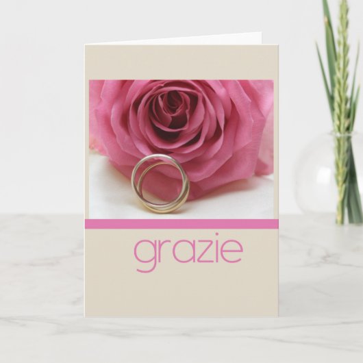 Grazie La Sposa di Sabbia Wedding サンキューカード (正面)
