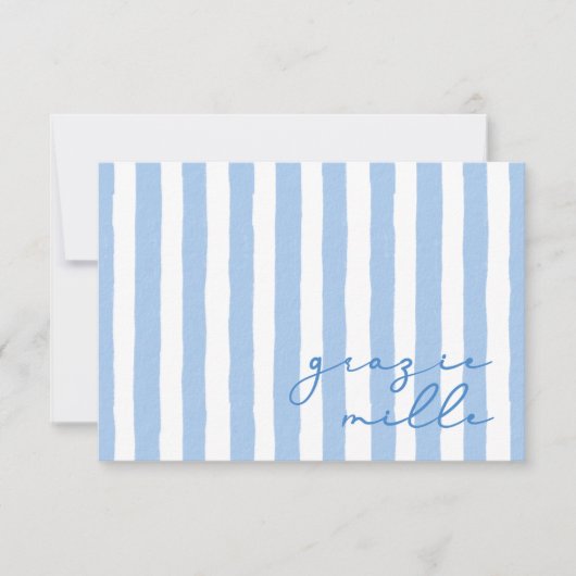 Grazie Milleノートカードイタリアンに感謝 ノートカード (正面)